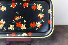 Load image into Gallery viewer, Fall Leaves MCM TV Trays Vintage Shelf or Serving Decor - Eagle&#39;s Eye Finds
