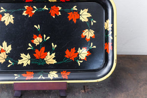 Fall Leaves MCM TV Trays Vintage Shelf or Serving Decor - Eagle's Eye Finds