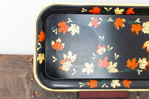 Fall Leaves MCM TV Trays Vintage Shelf or Serving Decor - Eagle's Eye Finds