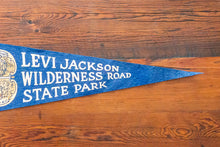 Load image into Gallery viewer, Levi Jackson Wilderness Road State Park Kentucky Felt Pennant Vintage Blue Wall Decor
