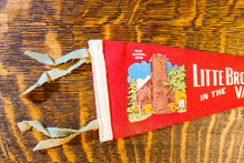 Load image into Gallery viewer, Nashua Iowa Red Felt Pennant Vintage Wall Decor from the Little Brown Church
