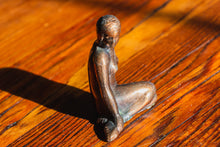 Load image into Gallery viewer, Copenhagen Mermaid Statue Vintage Figural Brass Shelf Decor
