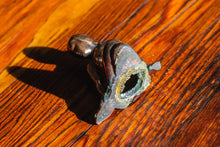 Load image into Gallery viewer, Copenhagen Mermaid Statue Vintage Figural Brass Shelf Decor
