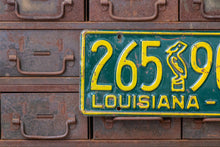 Load image into Gallery viewer, Louisiana 1951 License Plate Vintage Pelican - Eagle&#39;s Eye Finds

