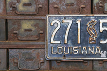 Load image into Gallery viewer, Louisiana 1955 License Plate Vintage Pelican Black Wall Decor 271-514 - Eagle&#39;s Eye Finds
