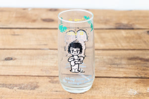 Love Is...Comic Strip Glass Cup Vintage Baby Themed 1970 Retro Glassware - Eagle's Eye Finds