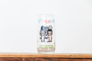 Love Is...Comic Strip Glass Cup Vintage Dating Themed 1970 Retro Glassware - Eagle's Eye Finds