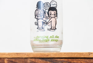 Love Is...Comic Strip Glass Cup Vintage Dating Themed 1970 Retro Glassware - Eagle's Eye Finds