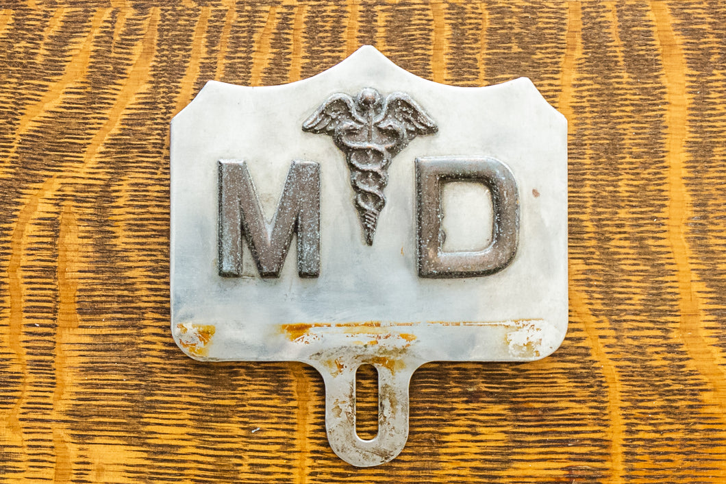 Medical Doctor License Plate Topper Vintage Wall Decor