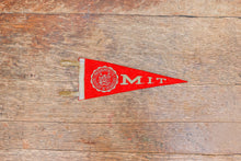 Load image into Gallery viewer, MIT Red Felt Pennant Vintage Mini College Decor Massachusetts Institute of Technology - Eagle&#39;s Eye Finds
