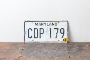 Maryland 1982 License Plate Vintage Yellow Wall Decor CDP-179 - Eagle's Eye Finds
