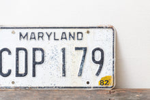 Load image into Gallery viewer, Maryland 1982 License Plate Vintage Yellow Wall Decor CDP-179 - Eagle&#39;s Eye Finds
