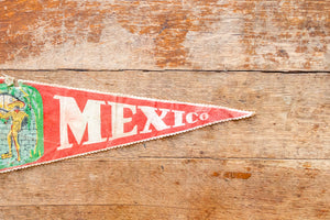 Mexico Felt Pennant Vintage Red Wall Hanging Decor