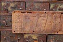 Load image into Gallery viewer, Michigan 1925 Rusty License Plate Vintage Brown Wall Decor 677-876 - Eagle&#39;s Eye Finds
