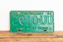 Load image into Gallery viewer, Michigan 1968 License Plate Vintage Wall Hanging Decor John Deere Colors - Eagle&#39;s Eye Finds
