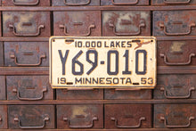 Load image into Gallery viewer, Minnesota 1953 Truck License Plate Vintage 10,000 Lakes Wall Decor - Eagle&#39;s Eye Finds
