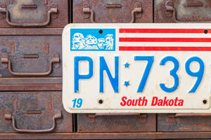 South Dakota 1976 License Plate Pair Vintage Bicentennial Collectibles - Eagle's Eye Finds