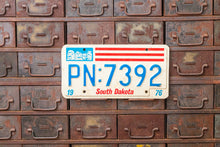 Load image into Gallery viewer, South Dakota 1976 License Plate Pair Vintage Bicentennial Collectibles - Eagle&#39;s Eye Finds
