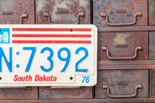 Load image into Gallery viewer, South Dakota 1976 License Plate Pair Vintage Bicentennial Collectibles - Eagle&#39;s Eye Finds
