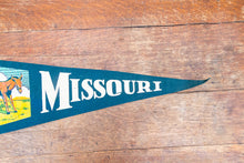 Load image into Gallery viewer, Missouri State Blue Felt Pennant Vintage Wall Hanging Decor - Eagle&#39;s Eye Finds
