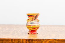 Load image into Gallery viewer, Morton End Of Day Pottery Swirl Paint Ceramic Vase
