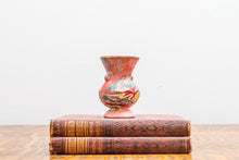 Load image into Gallery viewer, Red Morton End Of Day Pottery Swirl Paint Ceramic Vase
