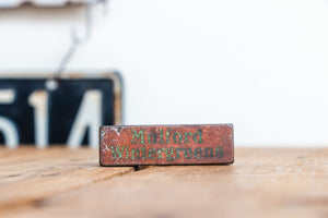 Mulford Wintergreens Mint Tin Vintage Mini Early Advertising Collectible - Eagle's Eye Finds