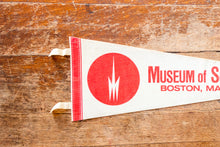 Load image into Gallery viewer, Museum of Science, Massachusetts White Felt Pennant Vintage Wall Decor
