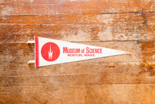 Load image into Gallery viewer, Museum of Science, Massachusetts White Felt Pennant Vintage Wall Decor
