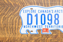 Load image into Gallery viewer, Northwest Territories Bear License Plate Polar Bear NWT Canada Vintage Holiday Wall Decor
