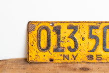 Load image into Gallery viewer, New York 1935 Vintage Omnibus Taxi License Plate - Eagle&#39;s Eye Finds
