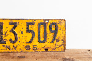 New York 1935 Vintage Omnibus Taxi License Plate - Eagle's Eye Finds
