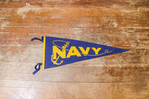 US Naval Academy Navy Felt Pennant Vintage College Grad Gift
