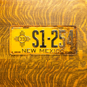 1939 New Mexico School Bus License Plate Vintage Wall Hanging Decor