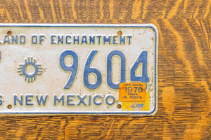 1966 New Mexico Truck License Plate Vintage Wall Decor