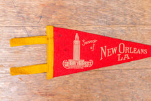 Load image into Gallery viewer, New Orleans Louisiana Felt Pennant Vintage Red Wall Decor - Eagle&#39;s Eye Finds
