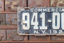 Load image into Gallery viewer, 1921 Commercial New York License Plate Vintage Truck Wall Hanging Decor - Eagle&#39;s Eye Finds
