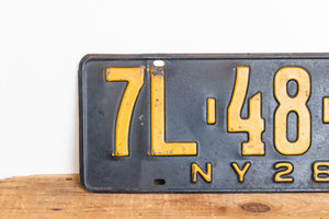 New York 1928 License Plate Pair Vintage YOM Car Decor - Eagle's Eye Finds