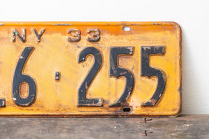 New York 1933 Vintage Omnibus Taxi License Plate - Eagle's Eye Finds
