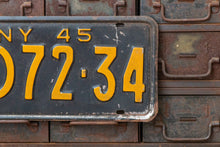 Load image into Gallery viewer, New York 1945 Doctor License Plate Vintage MD Medical Wall Decor - Eagle&#39;s Eye Finds
