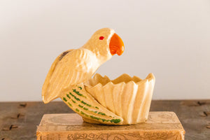 Niloak Parrot Planter Vintage Art Deco Arkansas Pottery Bird Decor