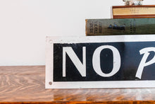 Load image into Gallery viewer, No Pets Sign Vintage Black and Silver Wall Decor
