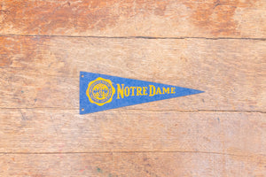 Notre Dame Fighting Irish Mini Felt Pennant Vintage College Decor - Eagle's Eye Finds