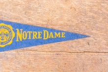 Load image into Gallery viewer, Notre Dame Fighting Irish Mini Felt Pennant Vintage College Decor - Eagle&#39;s Eye Finds

