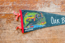 Load image into Gallery viewer, Oak Bay New Brunswick Canada Felt Pennant Vintage Wall Souvenir
