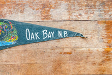 Load image into Gallery viewer, Oak Bay New Brunswick Canada Felt Pennant Vintage Wall Souvenir
