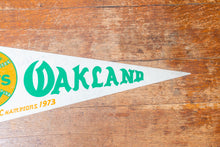 Load image into Gallery viewer, Oakland A&#39;s 1972 1973 World Series Champs Baseball Pennant MLB Felt Sports Decor
