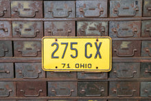 Load image into Gallery viewer, Ohio 1971 License Plate Vintage Yellow Wall Hanging Decor 275-CX - Eagle&#39;s Eye Finds

