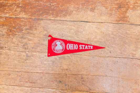 The Ohio State University Mini Felt Pennant Vintage College Wall Decor - Eagle's Eye Finds