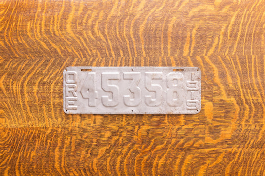 1919 Oregon License Plate Vintage Gray Wall Decor 45358